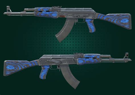 AK 47 StatTrak Azul Laminado Testada Em Campo