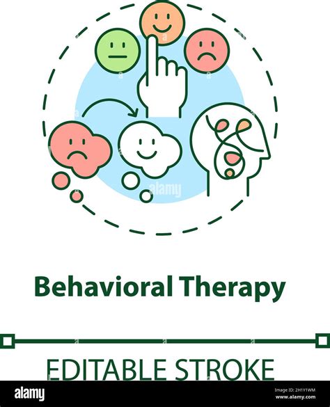 Behavioral Therapy Concept Icon Stock Vector Image Art Alamy