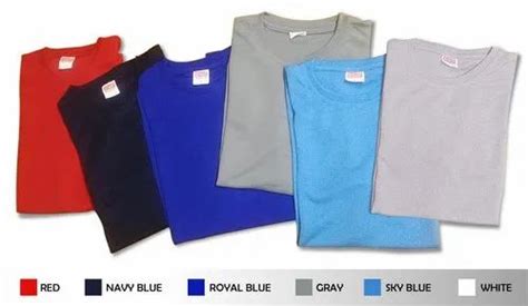 Polyester Men Dri Fit Tshirts Plain At Rs 90 Piece In New Delhi Id