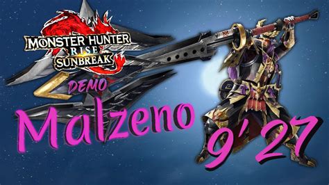 Mhr Sunbreak Demopc Malzeno Solo Charge Blade Youtube