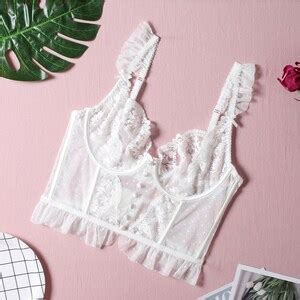 White Piece Wedding Lingerie Set Floral Lace Bridal Boudoir Etsy