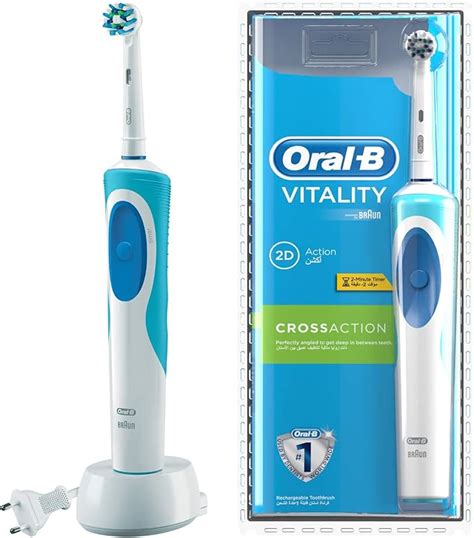 Oral B Vitality Crossaction Electric Rechargeable Toothbrush Powered By