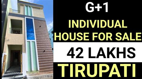 G 1 NORTH FACING INDIVIDUAL HOUSE FOR SALE IN TIRUPATI 42 LAKHS