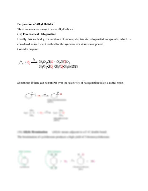 Solution Lecture Notes On Lsch The Chemistry Of Alkyl Halides