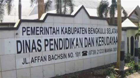 Kadis DIKBUD Bengkulu Selatan NOPIANTO Angkat Bicara Terkait