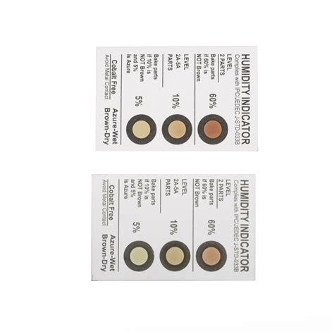 Cobalt Free Three Levels Moisture Indicate Humidity Testing