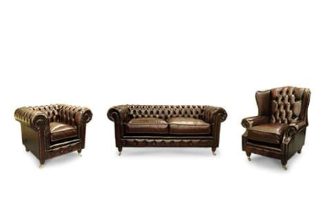 Dorchester Leather Piece Suite Chesterfields Direct