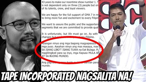 PAMILYA JALOSJOS NAGSALITA NA SA BIGLAANG PAGKALAS Ng TVJ At Mga EAT