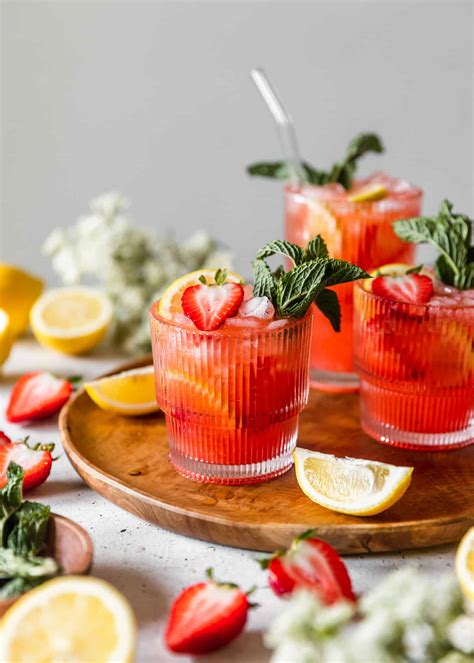 Spiked Strawberry Lemonade Vodka Or Bourbon • Sunday Table