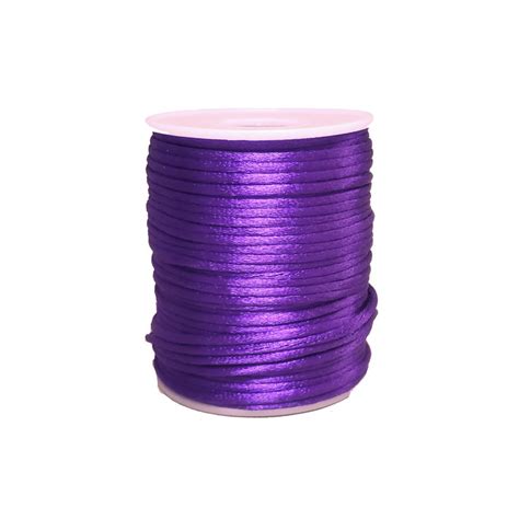 Cord O De Cetim Rabo De Rato Mm Roxo Metros Elo