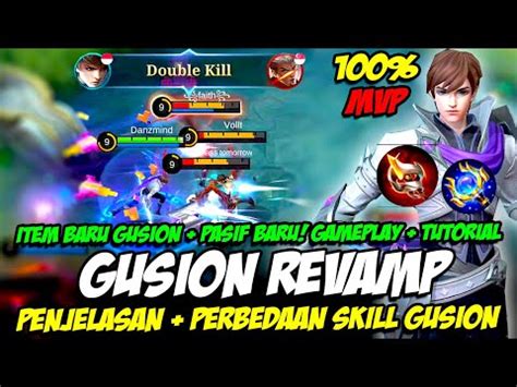 Gameplay Gusion Revamp Item Gusion Tersakit Cara Main Gusion