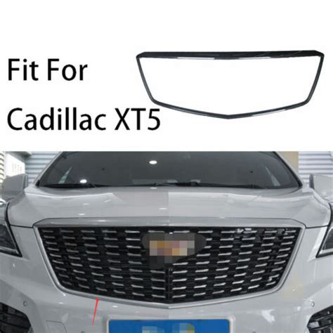 For Cadillac Xt5 2016 2020 Carbon Fiber Front Grille Grill Frame Cover Trim 1pcs Ebay