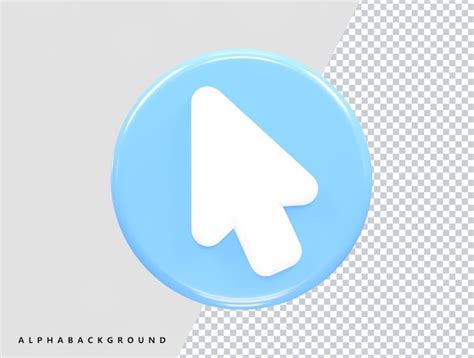 Premium PSD Cursor Icon Illustration 3d Render Element