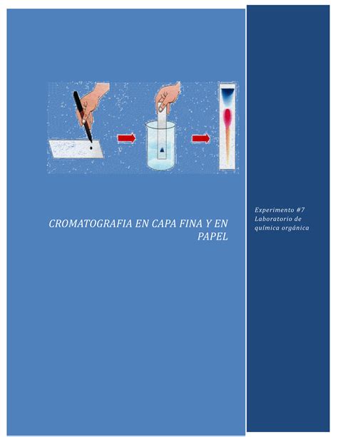 Cromatografía EN CAPA FINA CROMATOGRAFIA EN CAPA FINA Y EN PAPEL