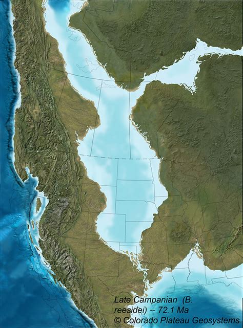 Western Interior Seaway Nam Deep Time Maps