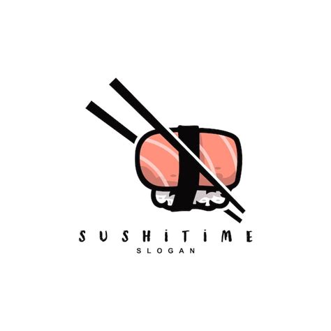 Premium Vector Sushi Chopstick Japanese Seafood Restaurant Logo Design