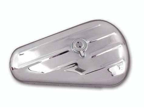 Replica Left Side Chrome Oval Tool Box For Harley Davidson Motorcycles