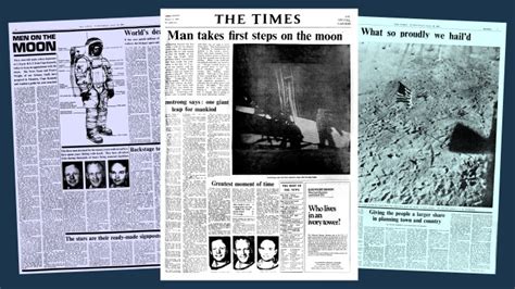 How The Times Newspaper Reported The Apollo 11 Moon Landing News