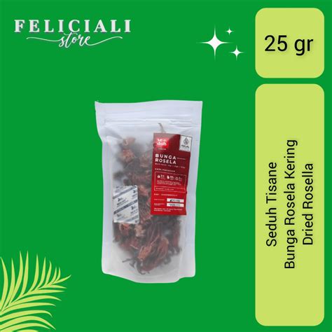 Jual Teh Bunga Rosella Merah Kering 25 Gr Shopee Indonesia