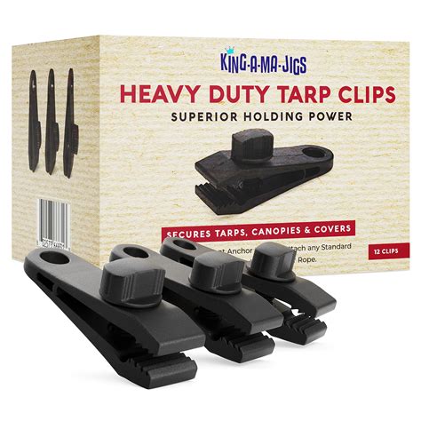 Buy 12 Pack Heavy Duty Tarp Clips Superior Holding Power Lock Grip