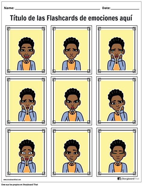 Emot Flash Retrato Color 1 Storyboard Por Es Examples