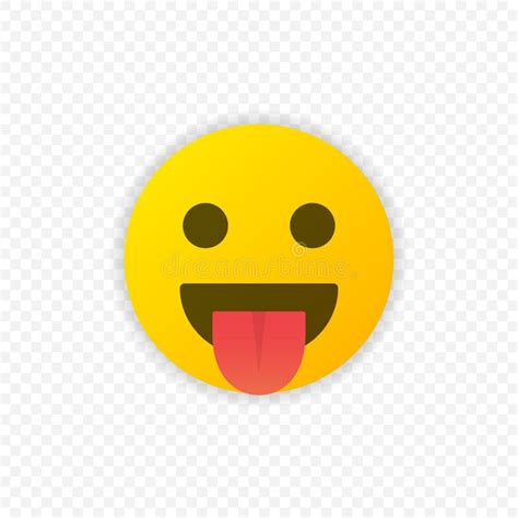 Mostrar El Icono Del Emoji De La Lengua Aislado Símbolo De Emoticono