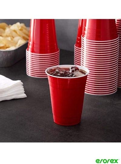 Daily Disposable Plastic Cup Red Plastic Cups Sturdy Red Plastic Party ...