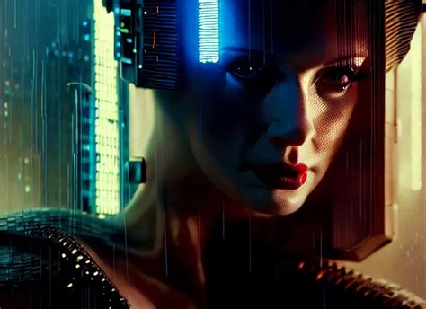 Film Still Of Christina Hendricks In Bladerunner Stable Diffusion