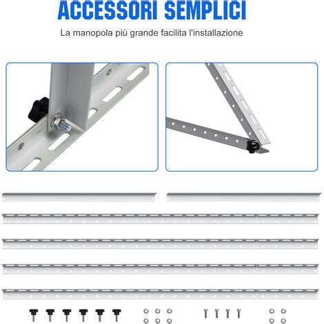 Eco Worthy Supporto Per Pannello Solare Ad Angolo Regolabile Per Barche