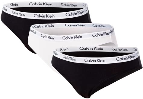 CALVIN KLEIN MAJTKI DAMSKIE BIKINI 3 PARY BLACK WHITE QD3588E WZB