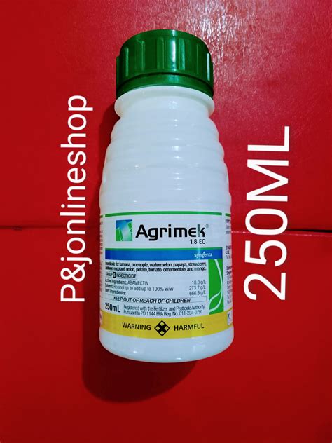 AGRIMEK 1 8 EC 250ML ABAMECTIN INSECTICIDE SYNGENTA Lazada PH