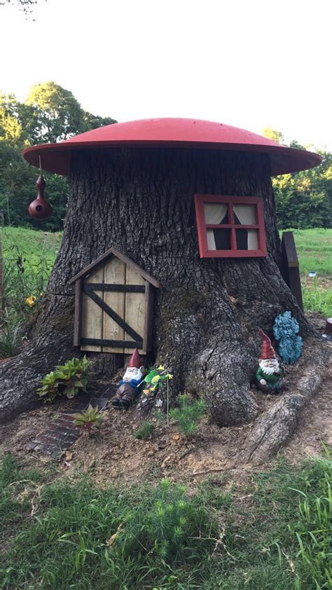 Turn That Old Stump Into A Gnome Home In 2024 Fairy Tree Houses