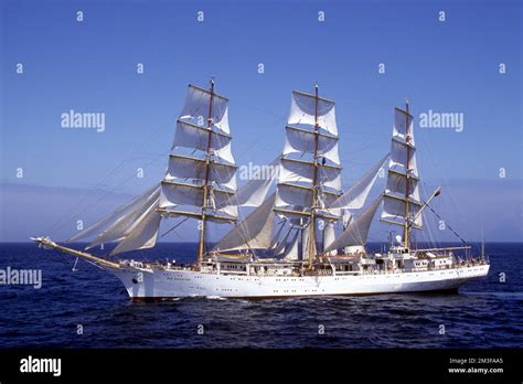 Polish Tall Ship Dar Mlodziezy Kagoshima Race Start Stock Photo