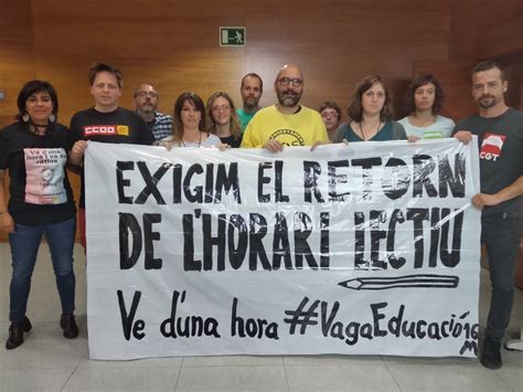 Els Sindicats Es Tanquen A Educaci Contra L Immobilisme Del