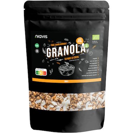 Granola Cu Fructe Si Seminte Ecologica Bio 200 G Niavis Naturisti Ro