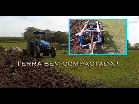 New Holland TL 75 Gradeando Terra Grade Tatu Reforma De Pastagem