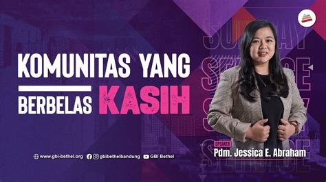 Komunitas Yang Berbelas Kasih Pdm Jessica Elizabeth Abraham M Th