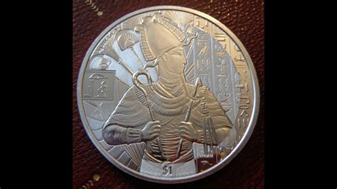 Sierra Leone Egyptian God Osiris Silver Bullion Coin From Ida