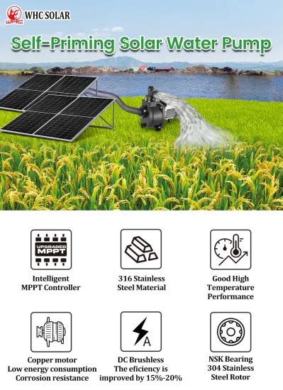 Agriculture W Solar Dc Solar Booster Pump Surface Water Pump Hp