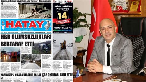 Hatay Gazetesi Imtiyaz Sahibi Abdullah Temizy Rek Haberin Konusu