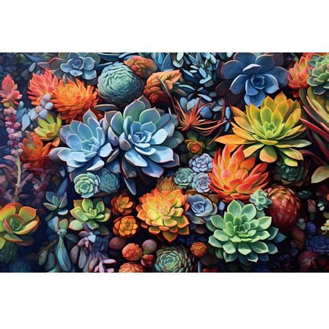 Puzzle For Adults 500 Pieces Succulents Jigsaw Puzzle Highlights The