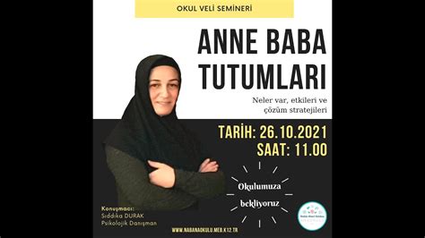 Anne Baba Tutumlar Semineri Youtube