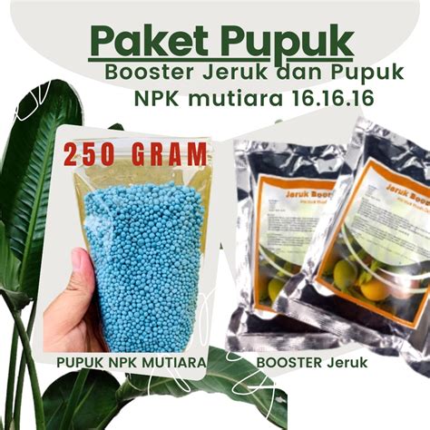 Promo PAKET LENGKAP Pupuk Booster Pelebat Buah Pohon JERUK Plus Pupuk