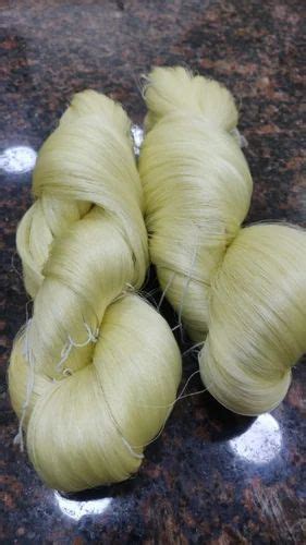 Plain White Mulberry Twisted Raw Silk Yarn For Knitting At Rs 4450 Kg