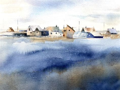 Pin By Lise Primeau On Aquarelle In Watercolor Landscape