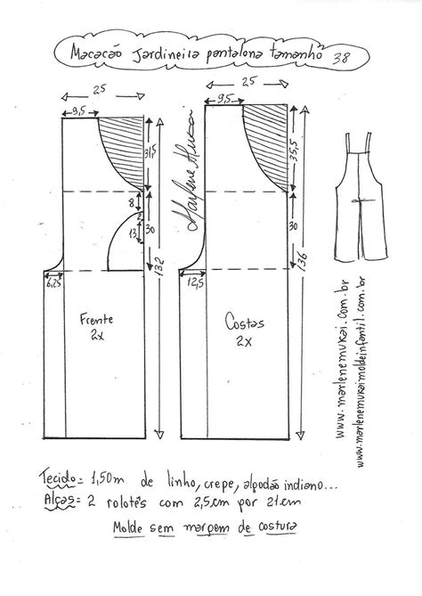 Macac O Pantalona Diy Marlene Mukai Molde Infantil B Artofit