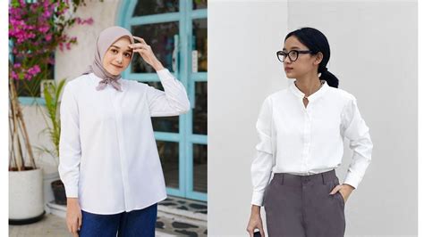 Detail Pas Foto Kemeja Putih Wanita Koleksi Nomer 34