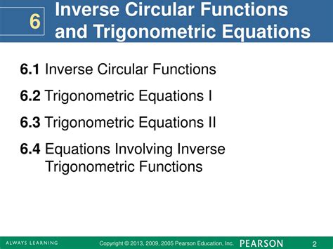 Ppt Inverse Circular Functions And Trigonometric Equations Powerpoint