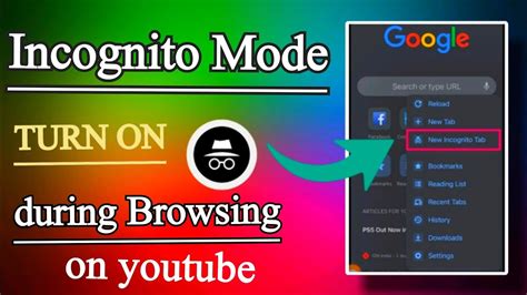 How To Use Incognito Mode On Youtube Incognito Mode Private