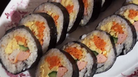 Kimbap Easy Recipe Gimbap Youtube